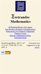Mobile Screenshot of math.eretrandre.org